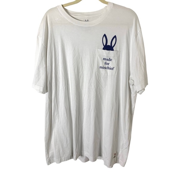 Psycho Bunny Other - Psycho Bunny XXXL Size 9 White Graphic Print T-Shirt